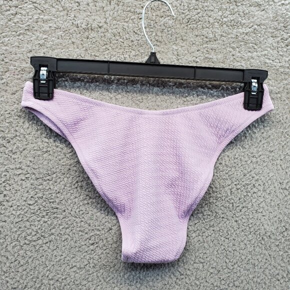 NEW J.CREW textured curved-waist cheeky bikini bottom in Lavendar - Picture 6 of 7